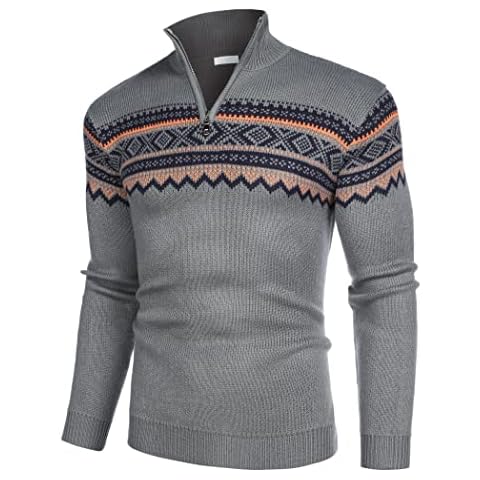 COOFANDY 1/4 Zip Pullover Sweater Cover