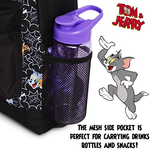 Tom En Jerry Rugzak, Zwart Schooltas met de Beroemde Cat en Muis Cartoon Karakters, Jongen en Meisjes Schooltassen… - Image 7