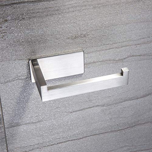 Ruicer toiletrolhouder zonder boren wc-rolhouder zelfklevende papieren houder roestvrij staal voor badkamer Single… - Image 4