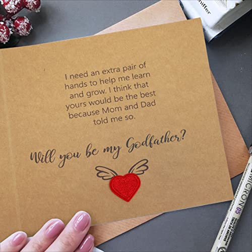 Hamuiers Will You Be My Godfather Proposal Card, Godfather Proposal Gift, Godfather Gifts From Godchild, Godfather Request Asking Card For Baptism #TOP3
