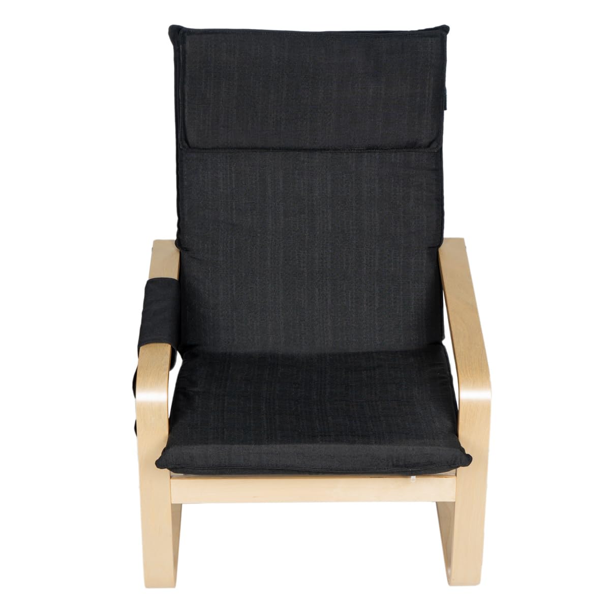 Poltrona Relax In Tessuto Con Schienale Ergonomico - Imbottita Sfoderabile, Legno Di Betulla - Foto 2