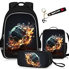 Soccer-black-04-backpack Set