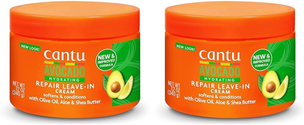 Cantu Avocado Leave-In Conditioning Repair Cream 340g (Pack of 2)