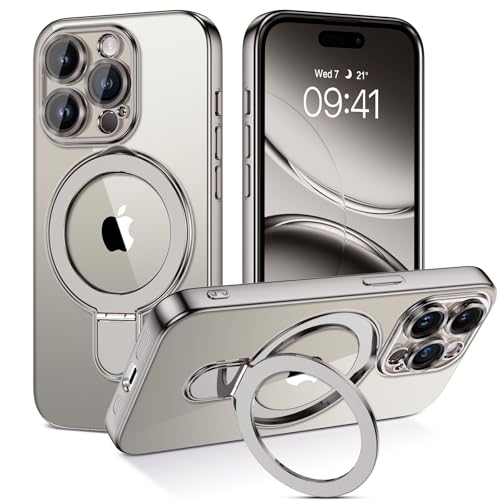 Coque iPhone 15 Pro Max antichoc transparente pour éviter les chutes avec son anneau invisible