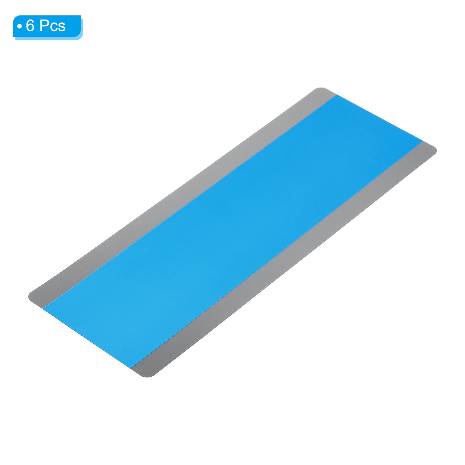 PATIKIL Guided Reading Strips, 6pcs Tracking Highlight Colored Overlay Bookmark Reduce Visual Stress Teacher Teaching Supplies for Classroom, Blue - Image 3