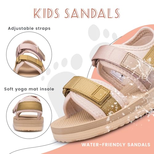 Image of BNV Toddler Little Kid Sandals Boys Girls Adjustable Strap Open-Toe Summer Outdoor Unisex Child Sport Beach Sandals(Toddler /Little Kid /Big Kid)