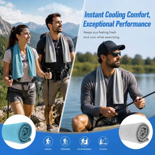 Amgico 3 Pack Cooling Towel for Neck and face(40"x12"), Cooling Neck Wraps - image 7