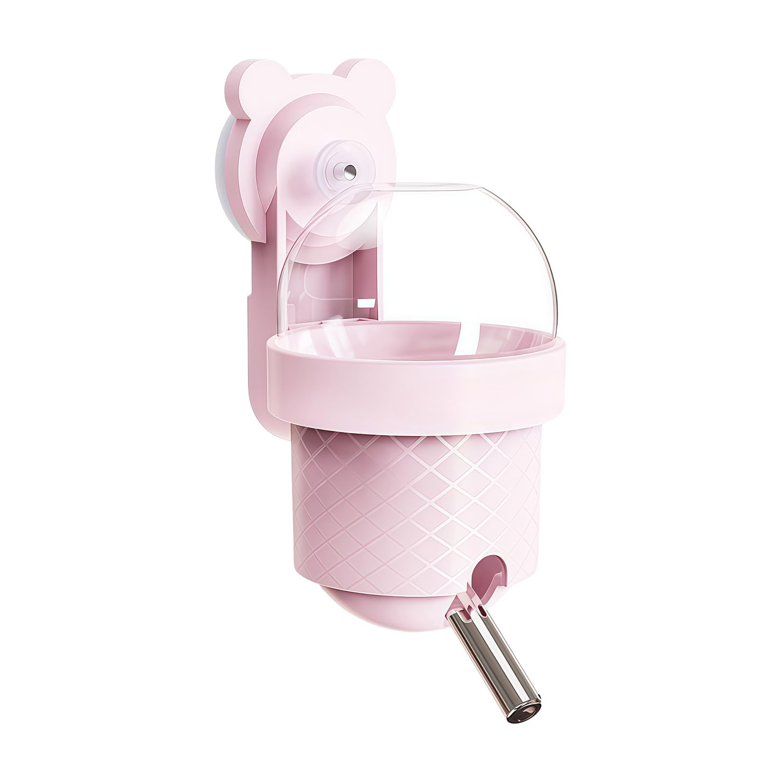 Themed Animal Drinkers Cone Design Silicone Suction Cup Tiny Cage Fun ICES Creams Themed Small Animal Water Feeders