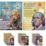 1step2dream Science Poster Classroom Set: 15 Vibrant 11x14 Educational Wall Art Featuring Famous Scientists - Ideal for Middle School, Science Labs & Bulletin Boards​