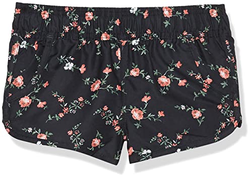 Photo 1 of Kanu Surf Girls' Standard Isabel UPF 50+ Quick Dry Beach Elastic Waist Boardshort 5 Rose Garden Black