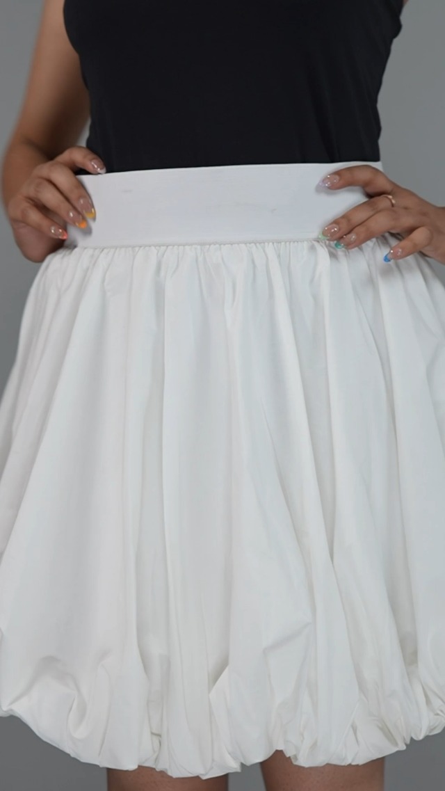 Buy Muvazo always love Skirt | High waist poplin balloon skirt Buy Muvazo always love Skirt | High waist poplin balloon skirt