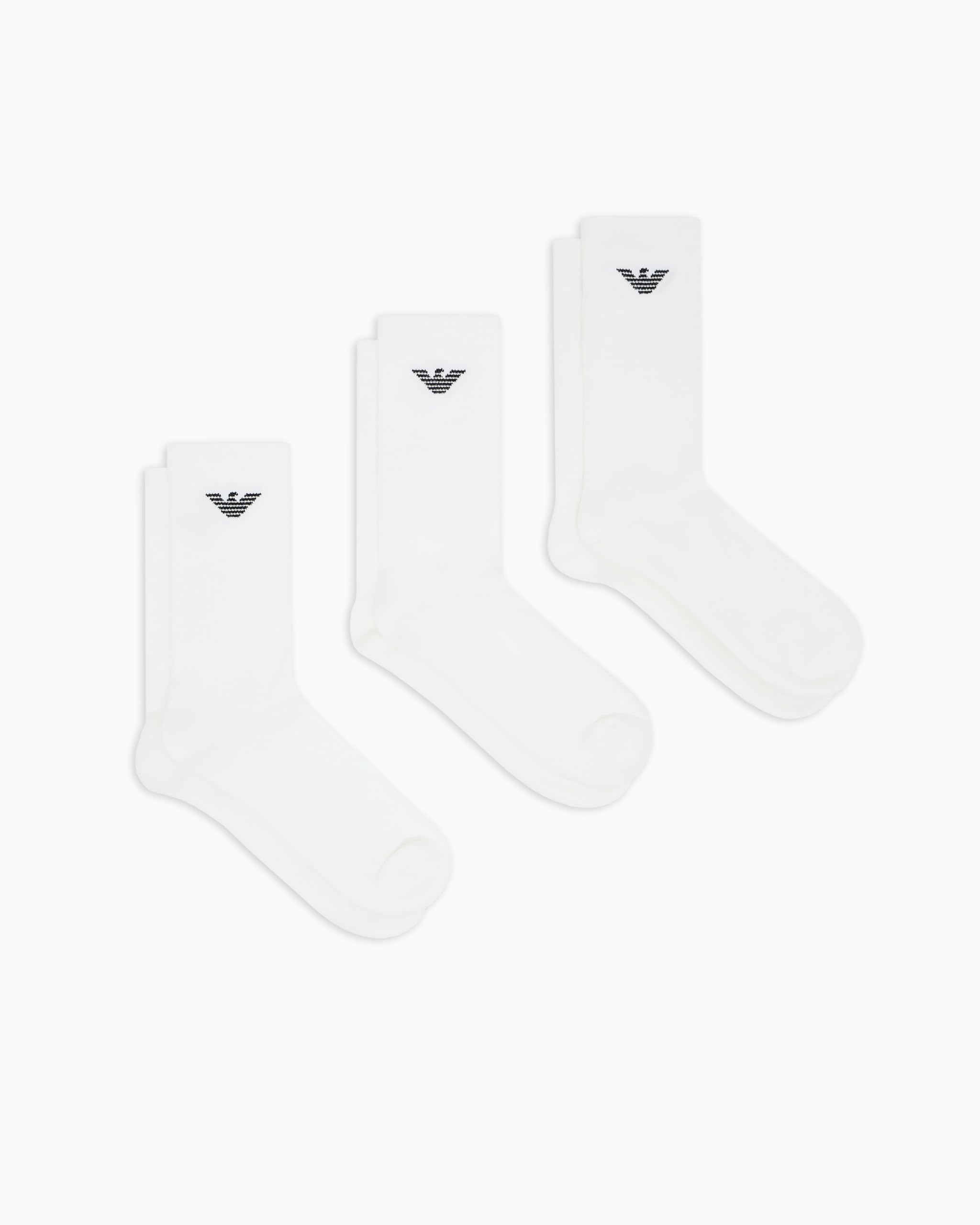 Emporio Armani Men's White Crew Socks in Size 6 - 12 Months, Sports Direct