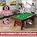 GoSports 7 ft Pool Table with Wood Finish - Billiards Game Room Table for Adults & Family - Accessories Not Included