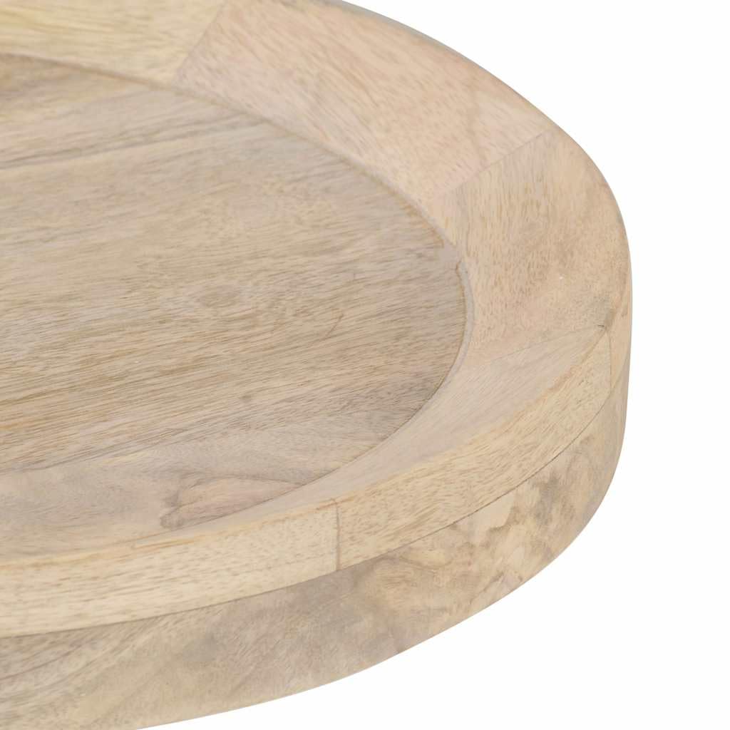 Tavolino Ø 40 x 45 cm in legno massiccio di mango vintage