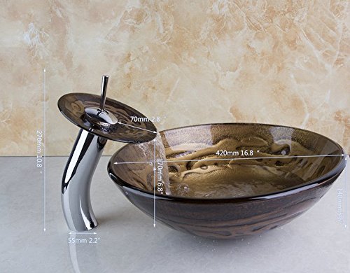 Vasque vessel multicolore Gowe et robinet pour toilettes modernes - 3