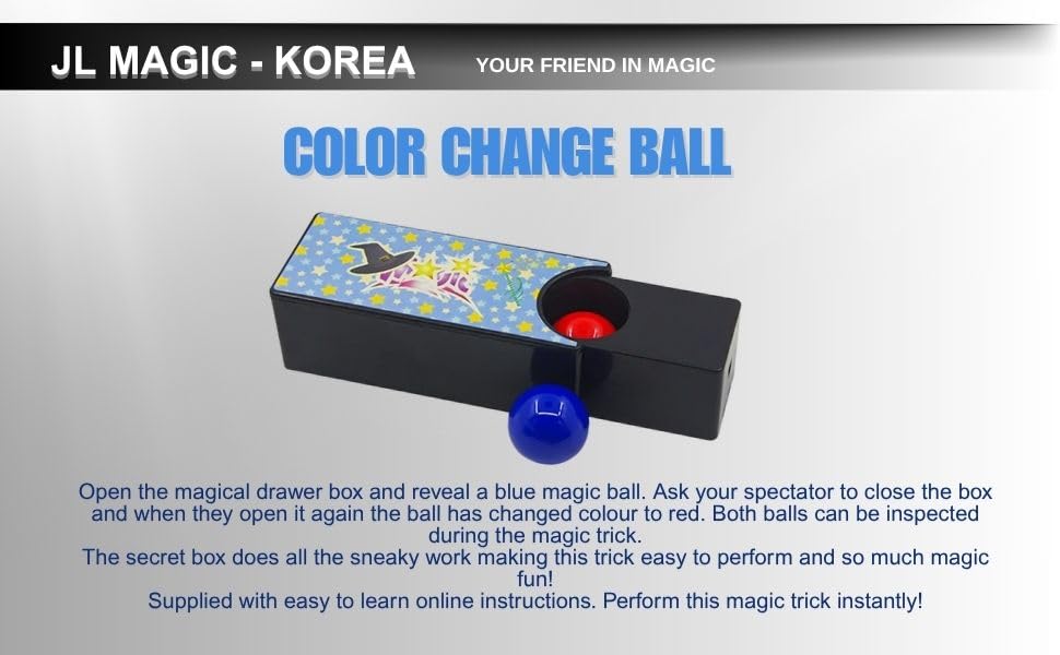 Amazon.com: JL Corp. Magic Color Change Ball Magic Trick– Easy