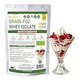 MariGold Grass-fed Whey Protein Isolate Powder - Strawberry Sundae Flavor - 1 Lb Bag | 100% Pure, Cold-Processed, Micro-Filtered, Undenatured, Non-GMO, rBGH Free, Soy Free, Gluten Free, Lactose Free