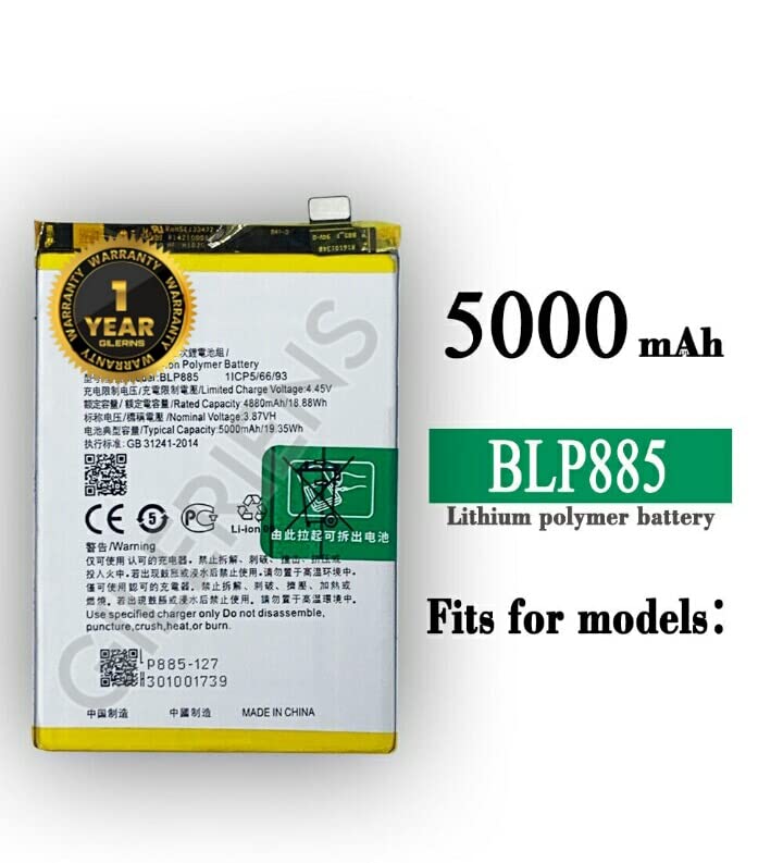 Image of Original BLP885 Battery for Oppo A76 CPH2375 Battery with 1 Year warrenty***(P00229)