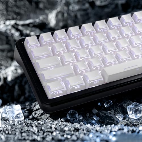 Image of dagaladoo Shine Through keycaps Set,Double Shot PBT keycaps Mecha Armor