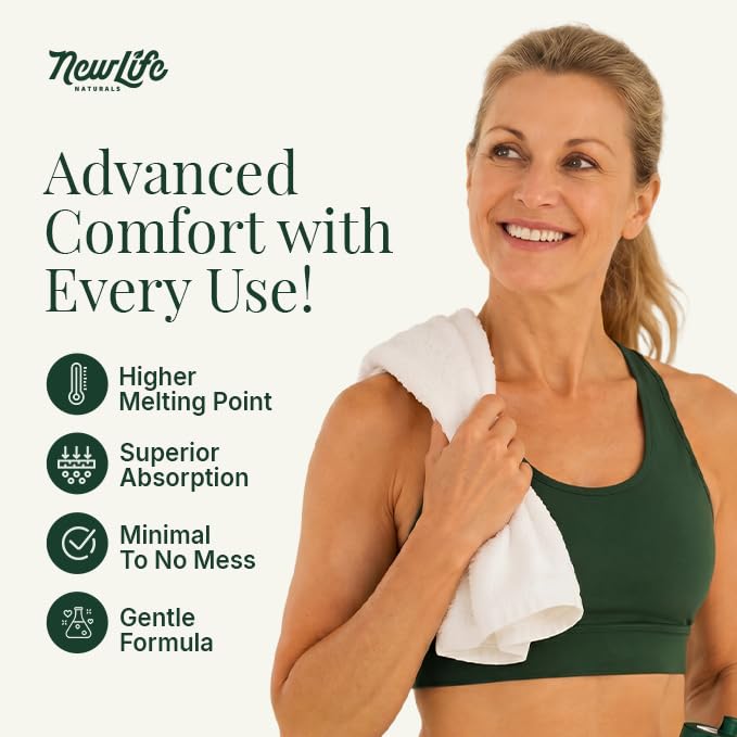 Image of NewLife Naturals Hyaluronic Acid Suppositories for Women - Vaginal Moisturizer & Dryness Support - 5 mg Hormone-Free Formula - 24 Vaginal Suppositories, 60-Day Supply, Made in USA