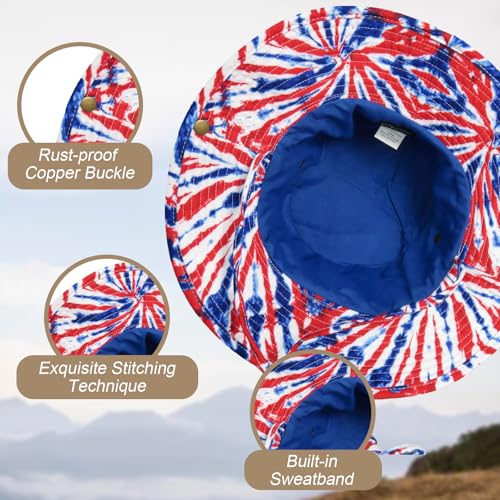Image of Bucket Hat Wide Brim UV Protection Sun Hat Boonie Hats Fishing Hiking Safari Outdoor Hats for Men and Women