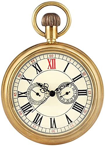 DODO DEER Vintage Copper Design Hand Winding Mechanical Pocket Watch Mens Watches Gift Idea