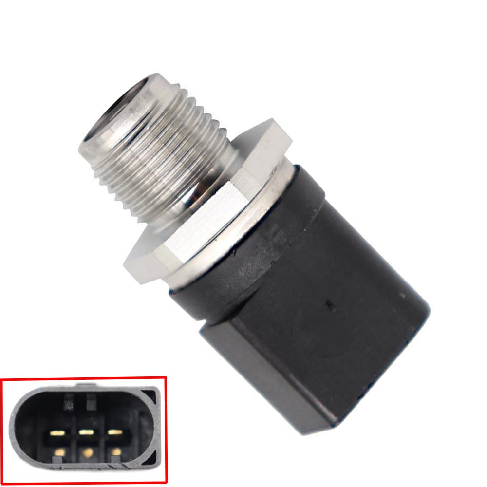 Riloer Capteur de pression de Rampe de carburant 05117543AA, 68032066AA, 0-281-002-842, 004 153 67 28, 0041536728, 0281002842, 68032 066AA, A 004 153 67 28, A 004153672 8