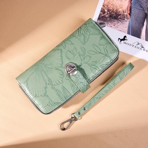 Montana West Large Bifold Wristlet Wallets for Women with ID Window - image 6