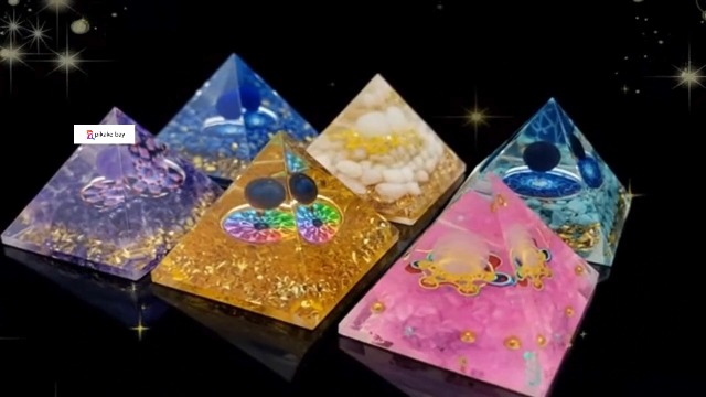 Amazon.co.jp: Pikake Bay Orgonite Pyramid Power Stone Crystal