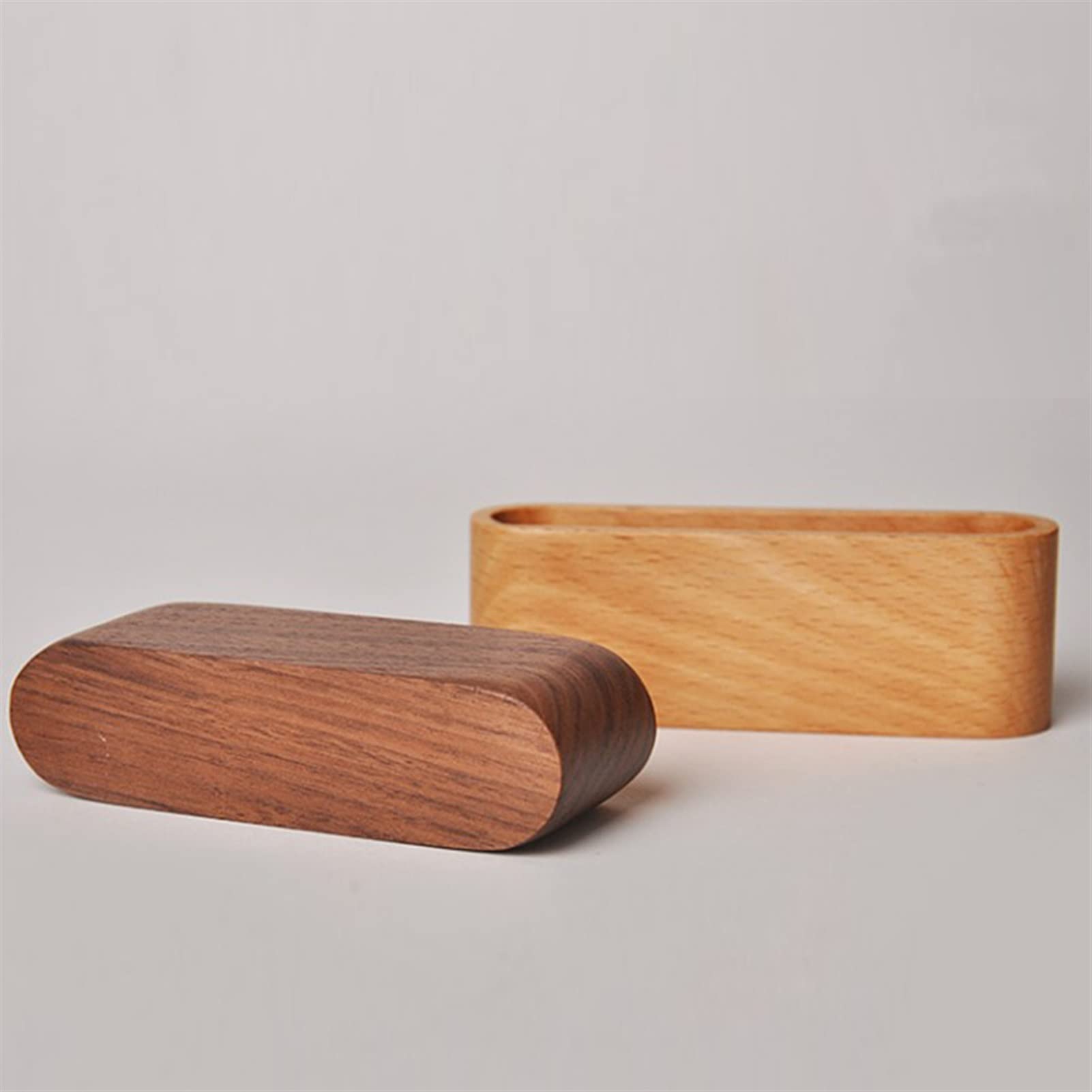 Etui na karty/etui na karty 1 szt. Naturalnie drewniane etui na wizytówki etui na notatki stojak na karty organizer na biurko ozdoby na biurko materiały biurowe rękodzieło etui na wizytówki (kolor: