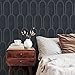 Tempaper x She She Queen Emma Blue Removable Peel and Stick Wallpaper, 20.5 in X 16.5 ft, Made in The USA, Bogen
