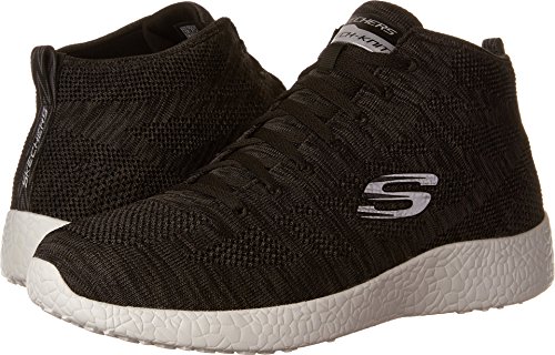 Skechers Sport Men's Burst up and Under Ankle Bootie,Black/White,8 M US