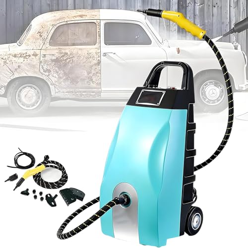 Limpiador De Vapor De Alta Temperatura 2500W/3000W Limpiadora De Vapor De Alta Presión De 3.5 L Para Aire Acondicionado, Campana De Cocina, Máquina De Limpieza A Vapor Para Automóviles(Blue,110V)