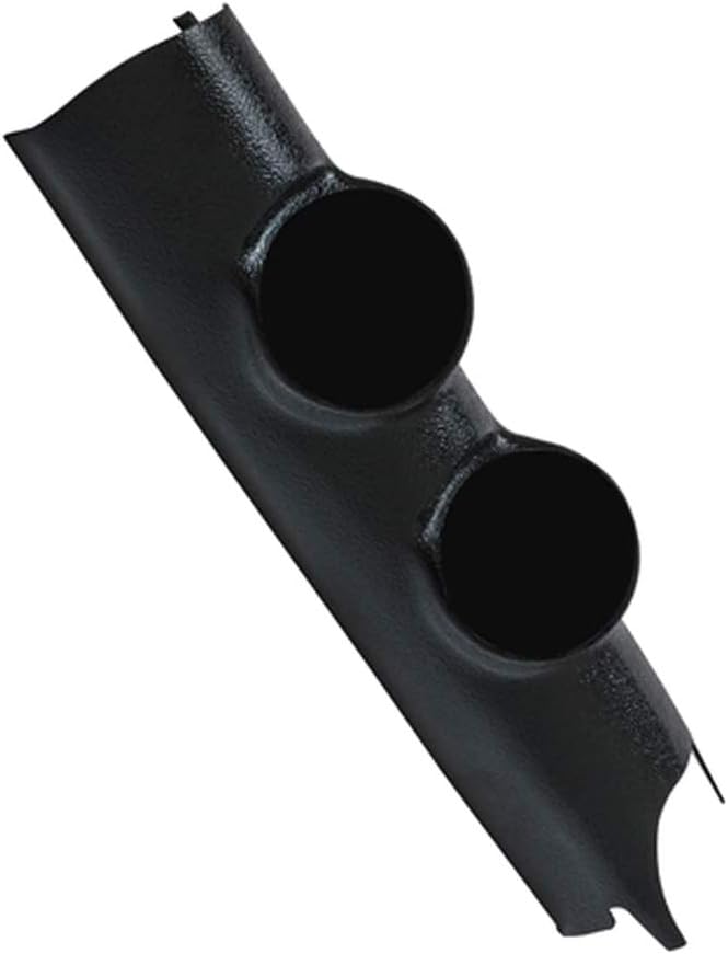 GlowShift Black Dual Pillar Gauge Pod Compatible with Jeep Wrangler JK 2011-2018 - ABS Plastic - Mounts (2) 2-1/16" (52mm) Gauges to Vehicle's A-Pillar