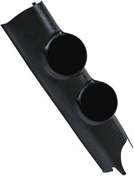 GlowShift Black Dual Pillar Gauge Pod Compatible with Jeep Wrangler JK 2011-2018 - ABS Plastic - Mounts (2) 2-1/16 (52mm) Gauges to Vehicle's A-Pillar