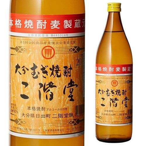 〔麦焼酎〕 大分むぎ焼酎 20度 二階堂 900ml 6本 二階堂酒造