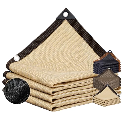 Tenda parasole da esterno per giardino e patio, resistente ai raggi UV, per pergola e gazebo, tenda a vela durevole, colore giallo, 4 x 5 m, perfetta per spazi esterni