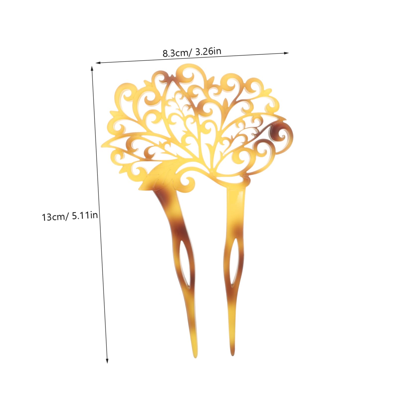 Didiseaon 3 Piezas horquilla antigua tiara pasadores pasador de pelo joyas para el cabello alfileres franceses palos de pelo Pavo real sombrerería Decorar Accesorios para el cabello Acrílico