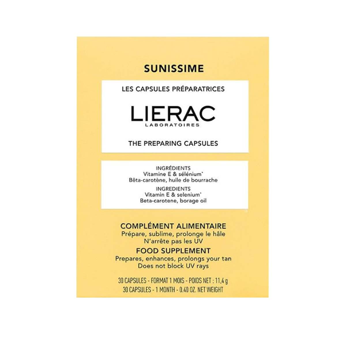 Lierac Sunissime Capsule, Integratore Alimentare Anti Età e Antiossidante, che P