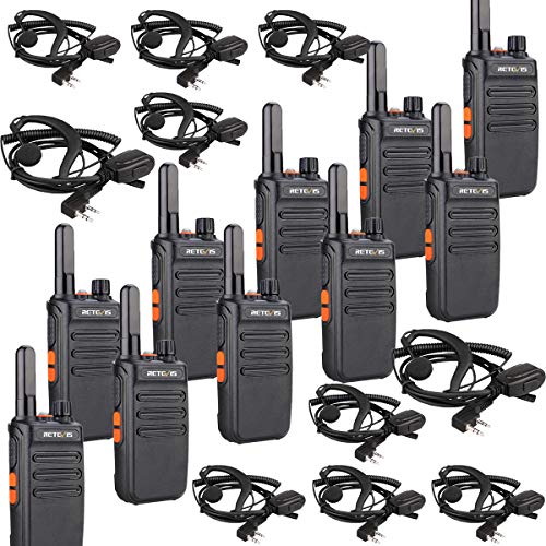 Walkie Talkie Retevis RB635 Walkie Talkie con Auricular, Walkie Talkie VOX, Radio PMR, 2 Way Radio Profesional, Transceptor Portátil con...