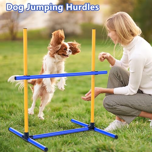 image for MAICOBI Dog Agility Course Backyard Set 2-Piece Agility Training Equip