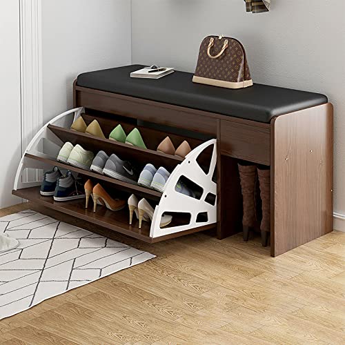 Meuble à chaussures en bois pour entrée accueillante et couloir ordonné