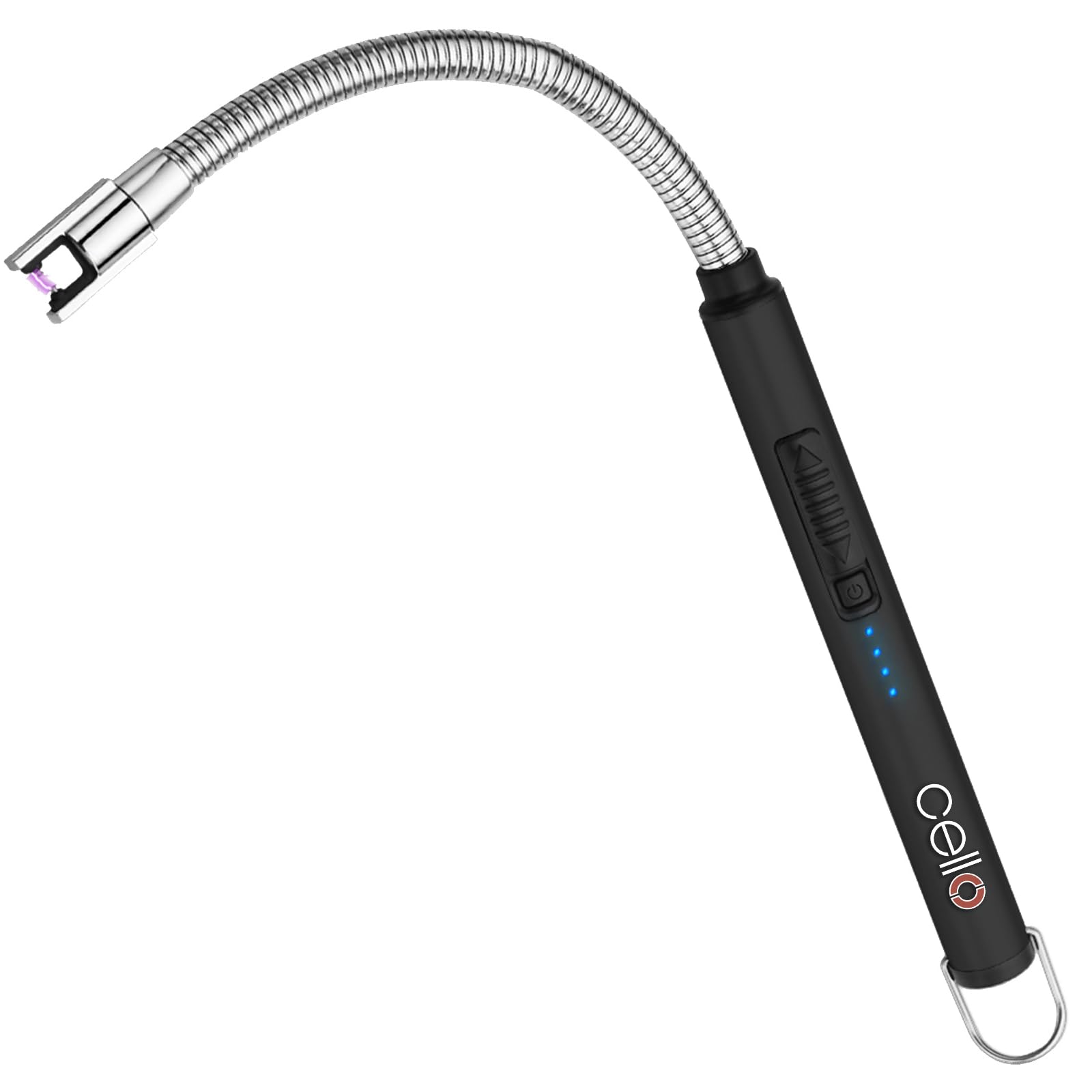 Cello Black Electric Arc Lighter. Rechargeable Usb Lighter. Flexible Neck. Ideal For Camping & Home
