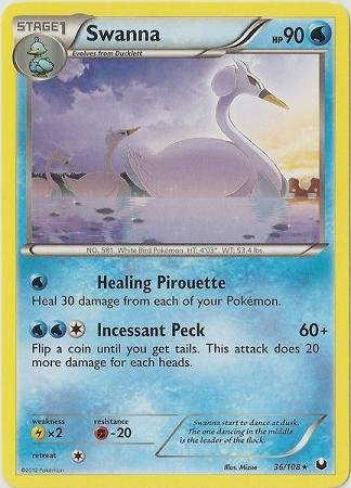 Pokemon - Swanna (36/108) - BW