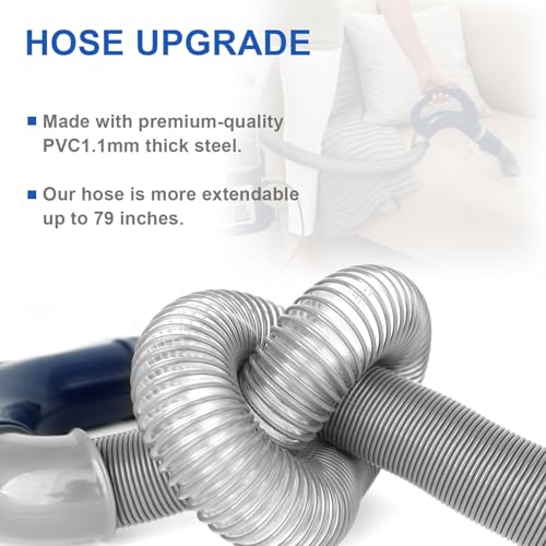 Image of Upgraded Replacement Hosehandle for Shark Navigator Rotator Lift-Away Vacuums for Series NV360,NV350 26, NV350A 26, NV350C 26, NV350E, NV350Q (Blue)