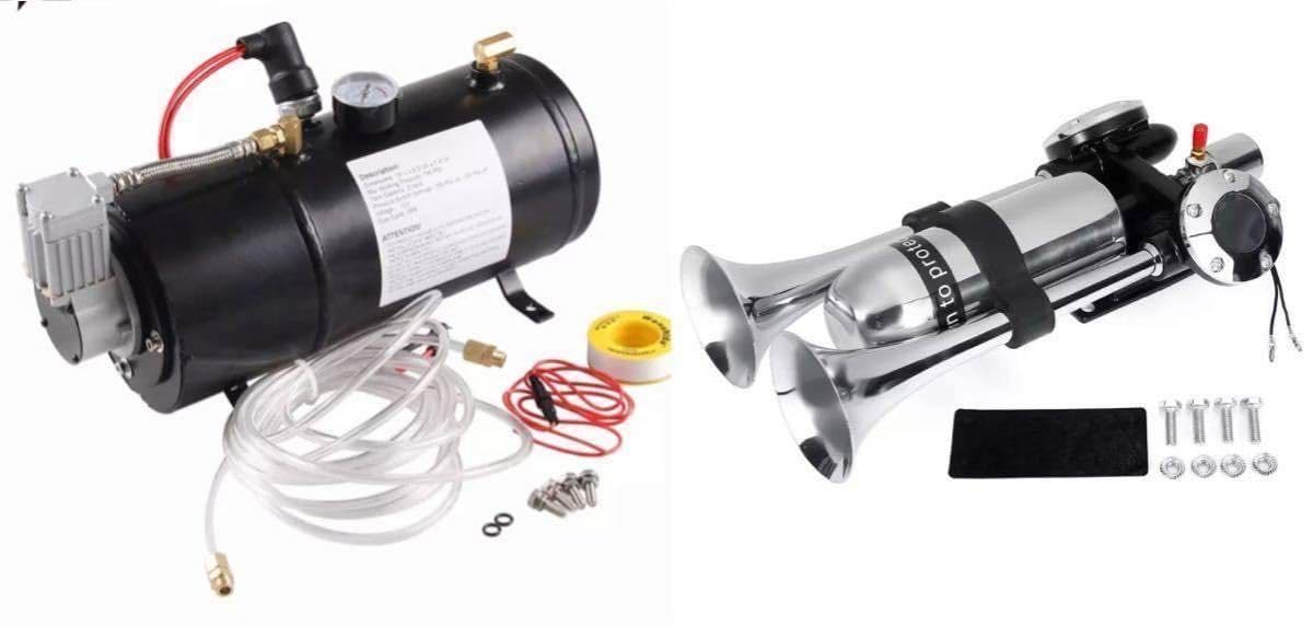Amazon.co.jp: 新幹線ホーン 500DB コンプレッサー タンク セット 12v 