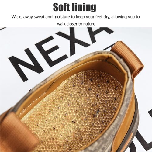 Mens Hiking Sandals Closed Toe Athletic Sport Sandals Leather Athletic Lightweight Trail Walking Casual Water Shoes3