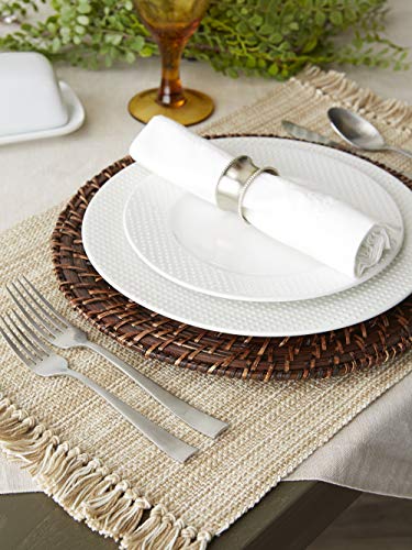 Dii Variegated Tabletop Collection, Placemat Set3X19, Taupe, 6 Piece #TOP5