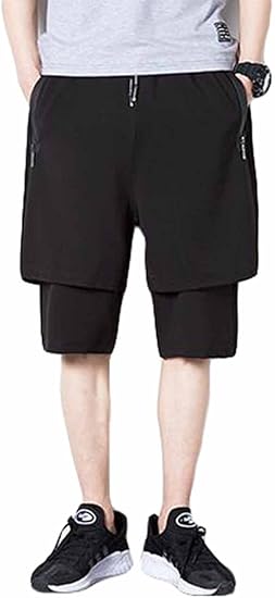 Amazon Gergeousメンズ ハーフパンツ ゆったり ウエストゴム 半ズボン レイヤード風 スポーツ ショートパンツ夏 ショーパン ショーツ 短パン 黒 ショートパンツ 通販 Amazon Gergeousメンズ ハーフパンツ ゆったり ウエストゴム 半ズボン レイヤード風 スポーツ ショートパンツ夏 ショーパン ショーツ 短パン 黒 ショートパンツ 通販