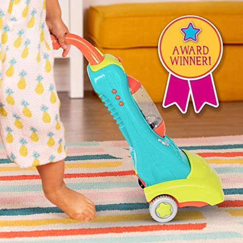 Battat-62243444393-Clean-n-Sing-Cleaner-for-Toddlers-Kids--Lights-Sounds-Play-Musical-Vacuum-Toy-with-2-Songs--2-Years-Blue-Yellow